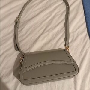 Elegant Gray Women's Shoulder Bag & Crossbody